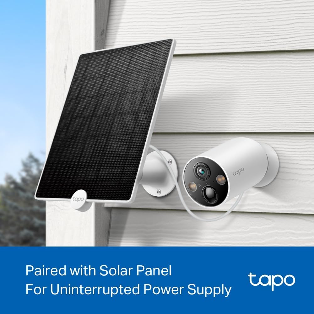 2K 3MP Solar Outdoor Camera – No Hub, AI Detection, IP65