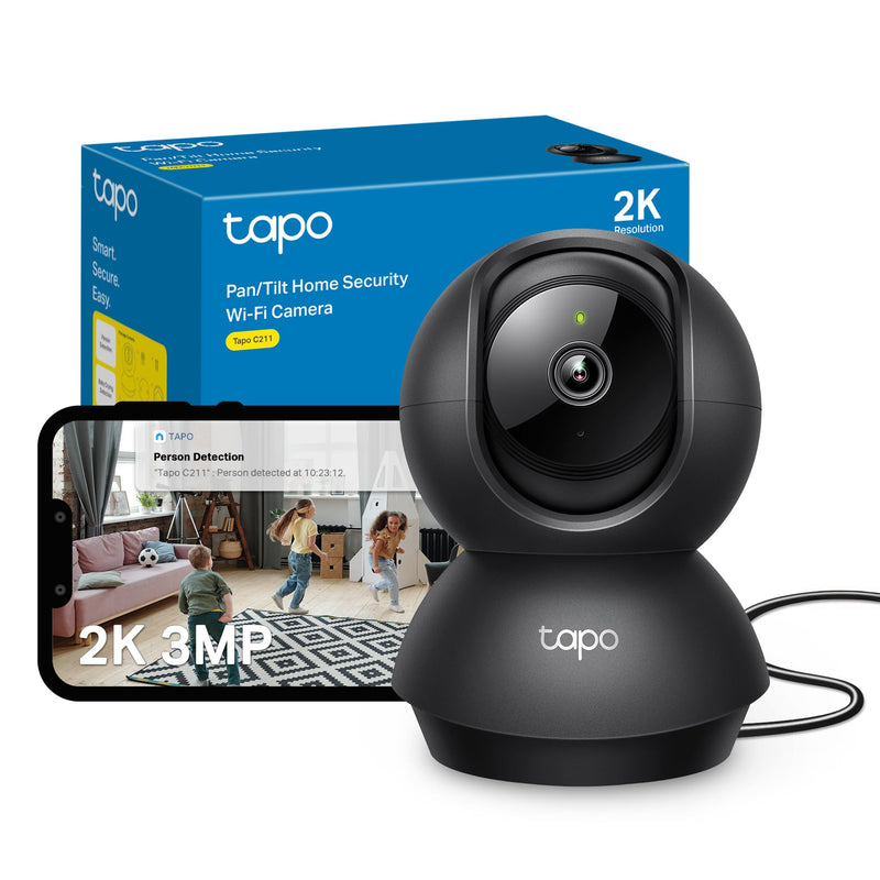 2K Pan/Tilt Indoor Camera – 360° AI Detection